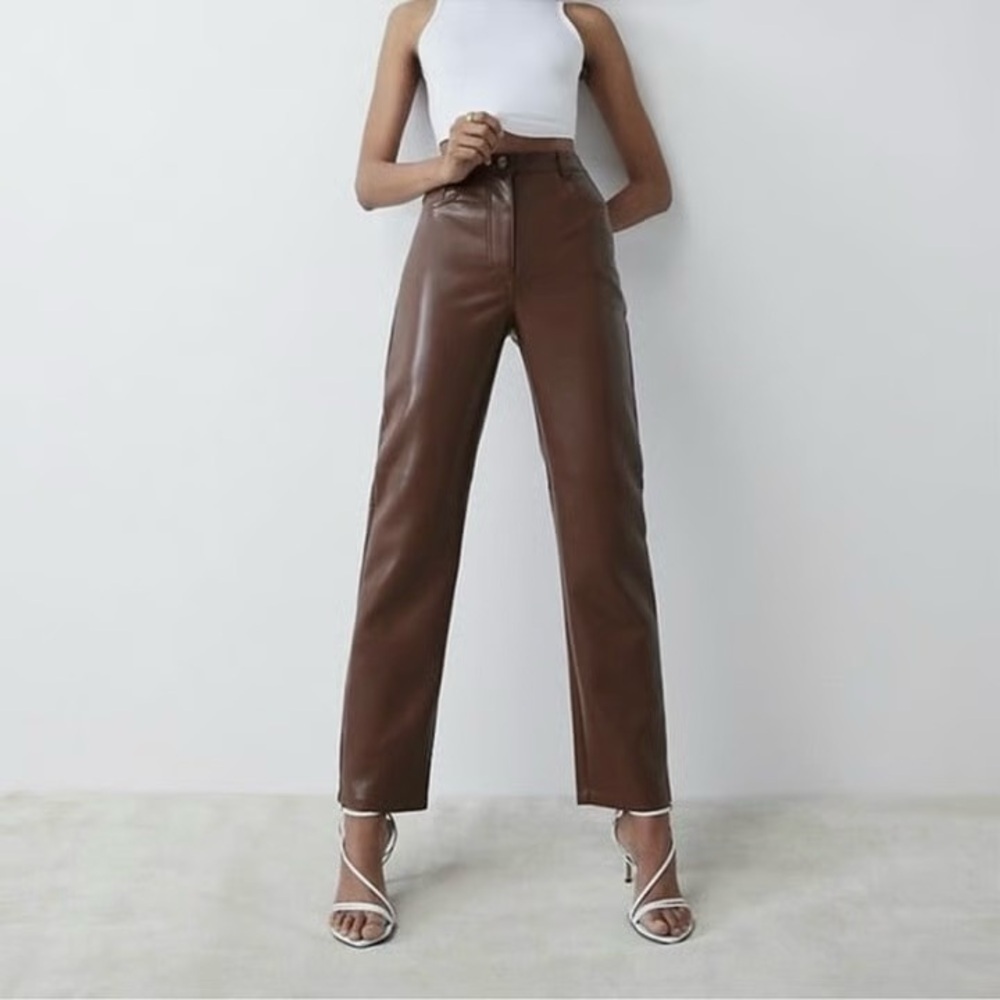 Wilfred brown Melina pant straight leg size 6